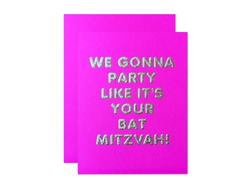 The Social Type Bat Mitzvah Congrats Card