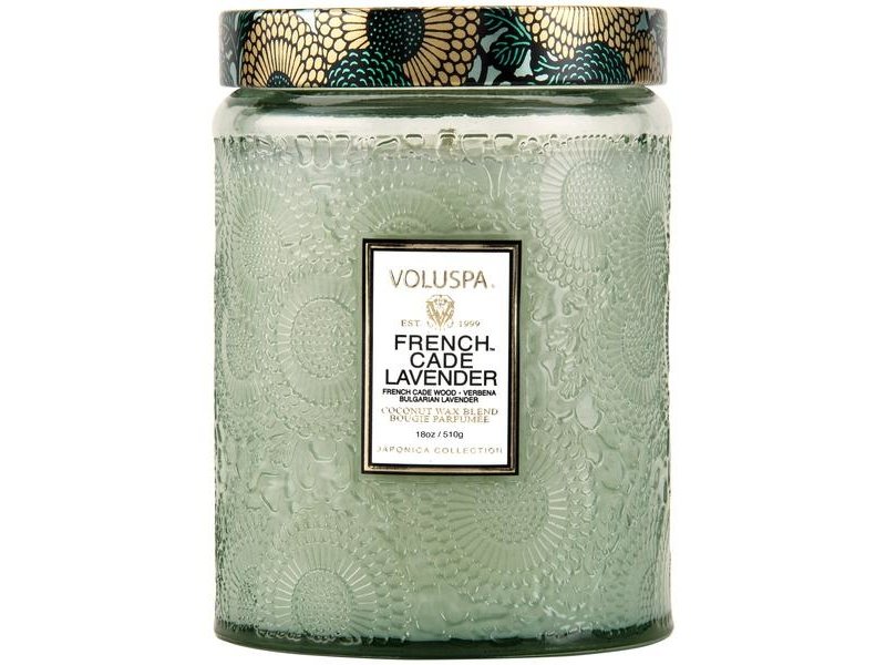 Voluspa French Cade Lavender Glass Candle