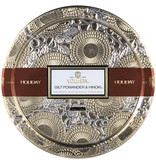 Voluspa Gilt Pomander & Hinoki Decorative Tin Candle