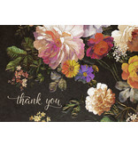 Peter Pauper Press Midnight Floral Boxed Thank You Cards