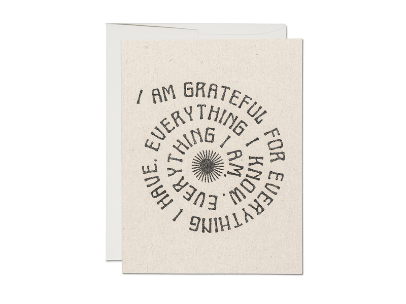 Red Cap Cards Grateful For Everything