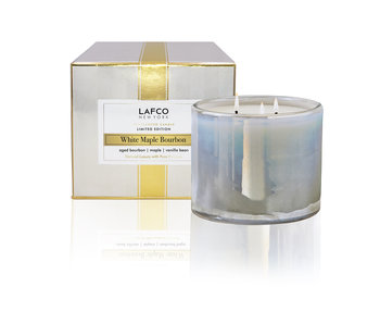 White Maple Bourbon 3 Wick Candle