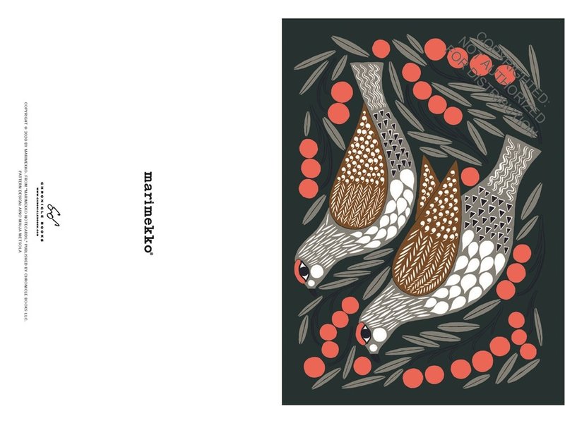 Chronicle Books Marimekko Kukka Notecards