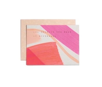 Best of Birthdays Pink Card