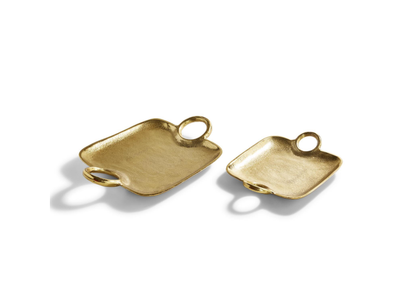 Two's Company Metropolitan Decorative Gold Trays
