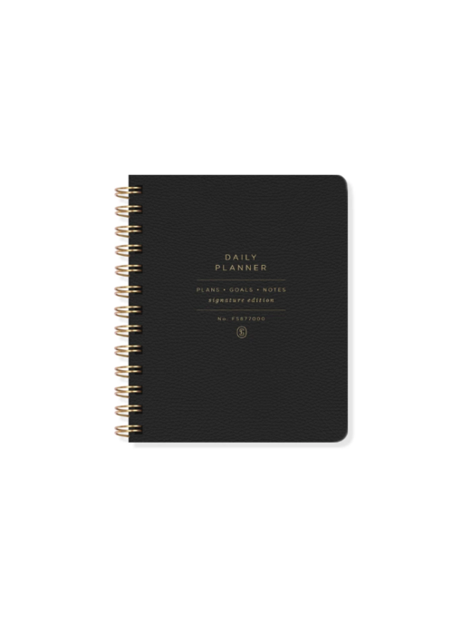 Black Non-Dated Daily Planner