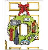 The Found Chicago Wreath Card Boxed Notecards The Found Chicago Wreath Card Boxed Notecards