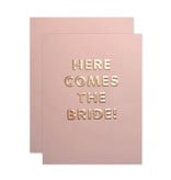 The Social Type Here Comes The Bride Card