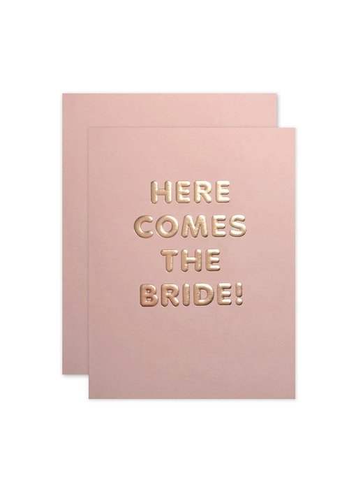Here Comes The Bride Card