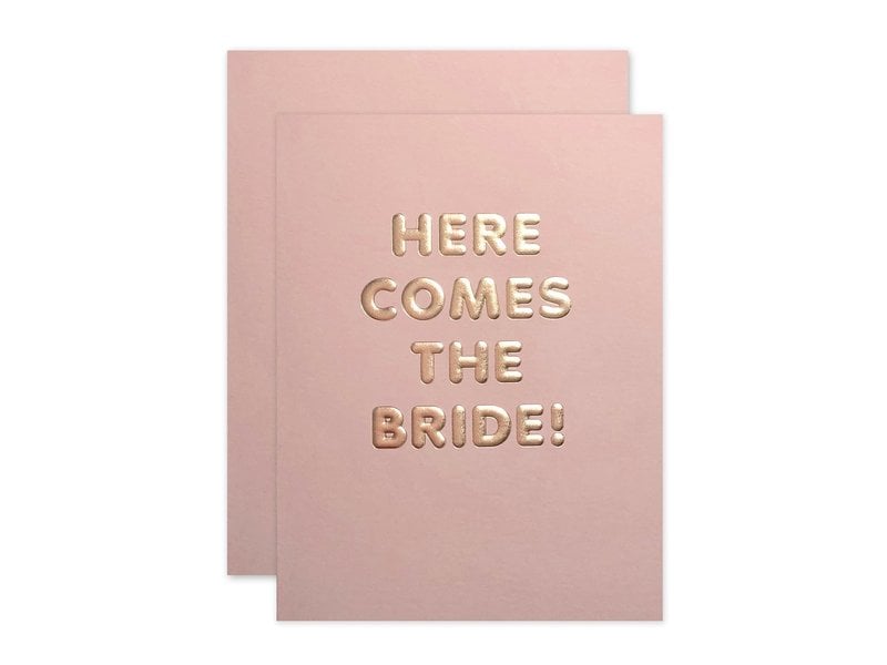 The Social Type Here Comes The Bride Card