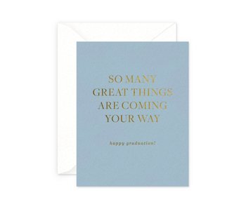 Great Things Graduation Greeting Card