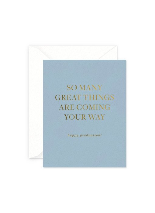 Great Things Graduation Greeting Card