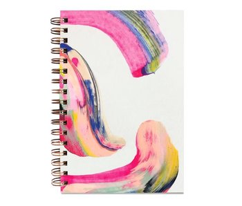 Candy Swirl Painted Notebook