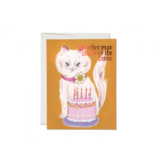 Red Cap Cards Kitty and Cake Card