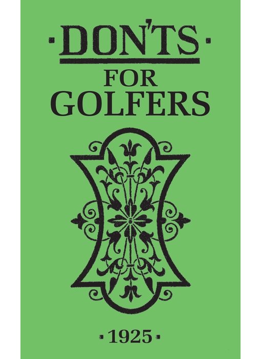 Dont's For Golfers