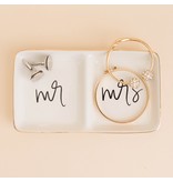 Sweet Water Decor Mr. and Mrs. Jewelry Dish