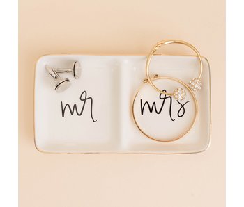 Mr. and Mrs. Jewelry Dish