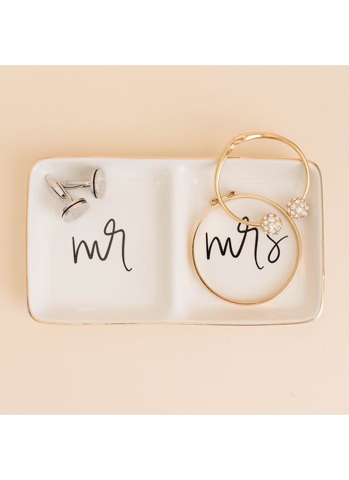 Mr. and Mrs. Jewelry Dish