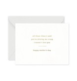 Smitten on Paper Crazy Mother's Day Greeting Card