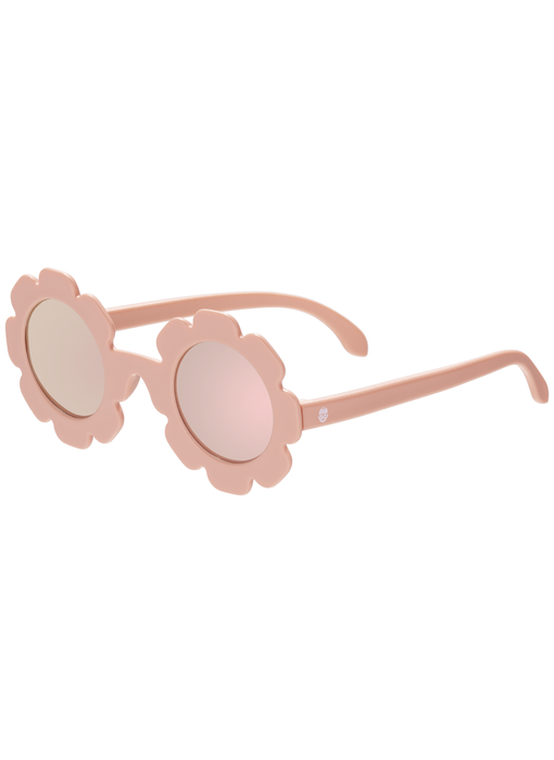 Peach Keen Polarized Flower Sunglasses with Mirrored Lens Ages 0-2 years