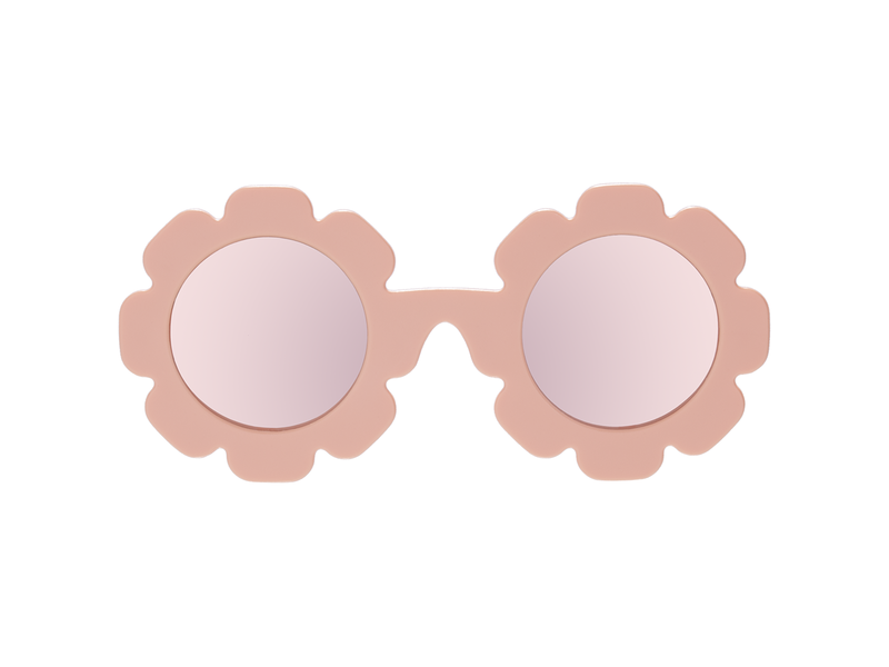 Babiators, LLC Peach Keen Polarized Flower Sunglasses with Mirrored Lens Ages 0-2 years
