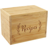Peter Pauper Press Bamboo Recipe Box Set