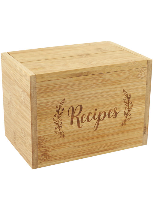 Bamboo Recipe Box Set