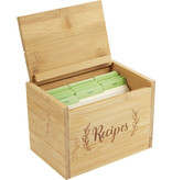 Peter Pauper Press Bamboo Recipe Box Set