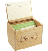Peter Pauper Press Bamboo Recipe Box Set