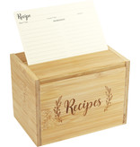 Peter Pauper Press Bamboo Recipe Box Set