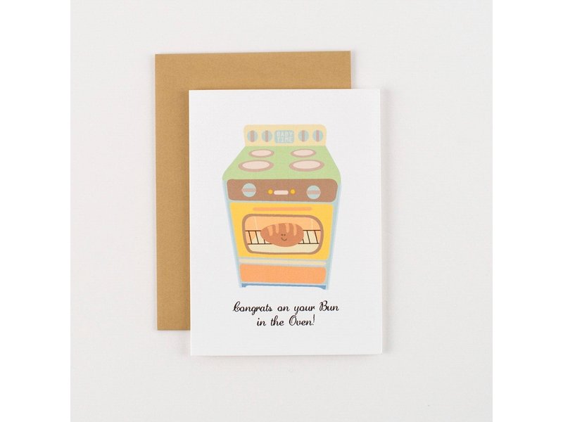 I Loot Paperie Bun In The Oven Card