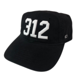 CodeWord 312 Chicago Baseball Cap Black & White (White Sox)