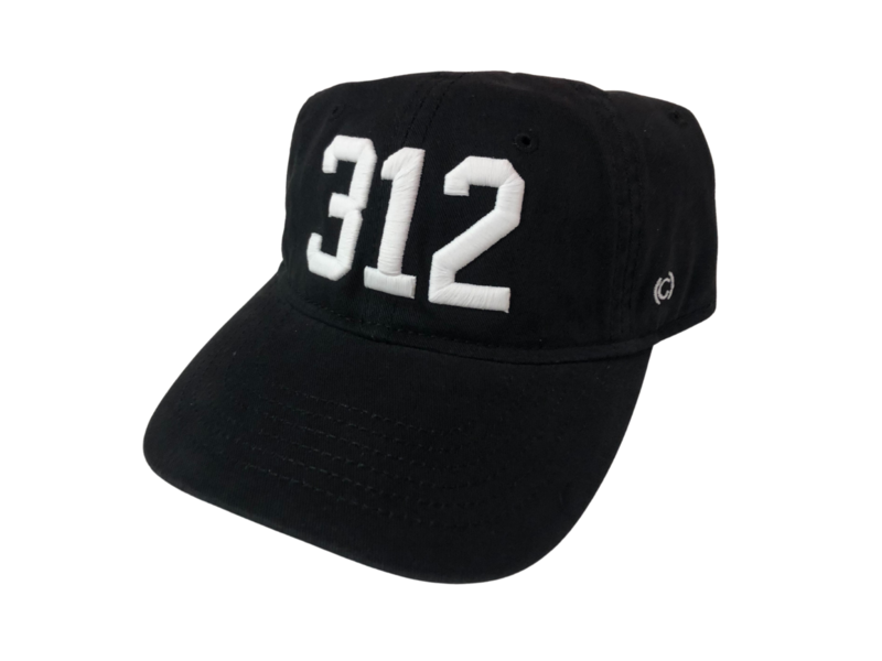 CodeWord 312 Chicago Baseball Cap Black & White (White Sox)