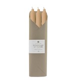 Northern Lights 12" Tan Taper Candle - 6 Pc