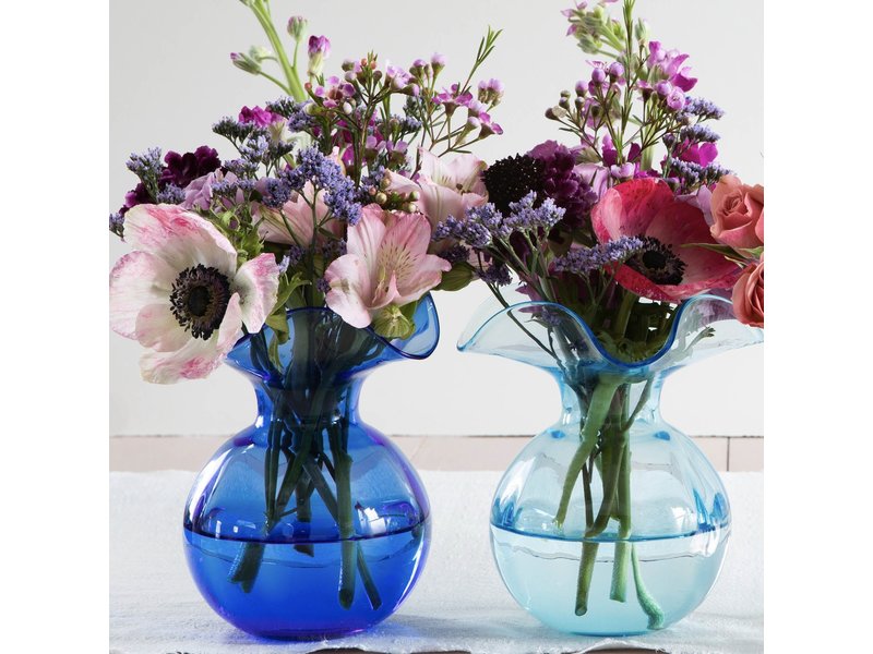 Vietri Incorporated Hibiscus Glass Cobalt Bud Vase