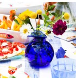 Vietri Incorporated Hibiscus Glass Cobalt Bud Vase