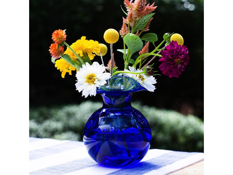 Vietri Incorporated Hibiscus Glass Cobalt Bud Vase
