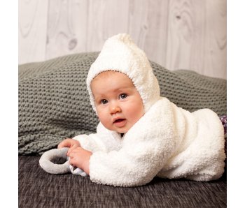 Chenille White Hoodie