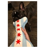 Sophisticated Pup Chicago Flag Bone Dog Toy