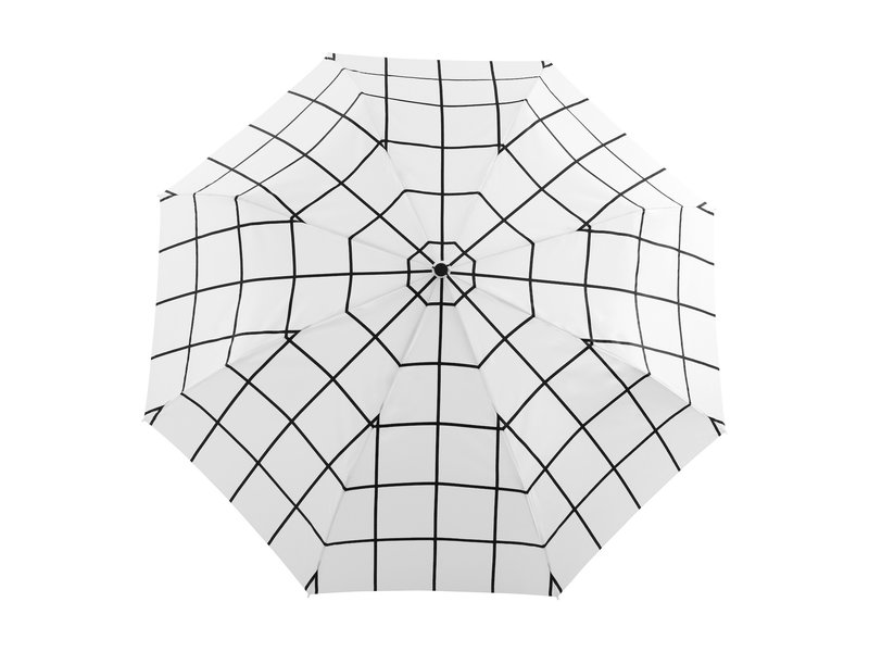 Origional Duckhead White Grid Compact Umbrella
