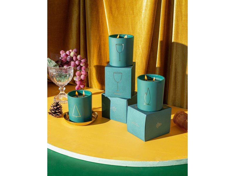 brooklyn candle studio Prosecco Vert Deco Holiday Candle