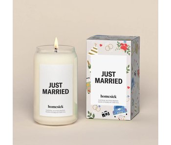 Just Married Candle