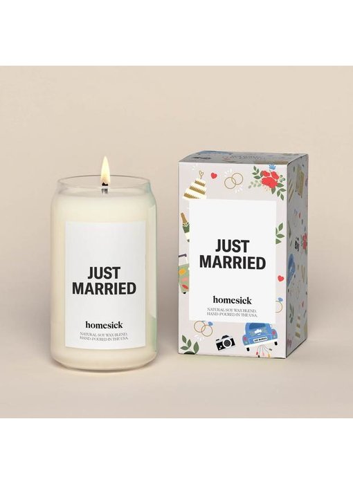 Just Married Candle