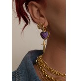 Mountain + Moon Juliet Purple Earrings