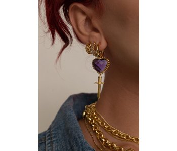 Juliet Purple Earrings