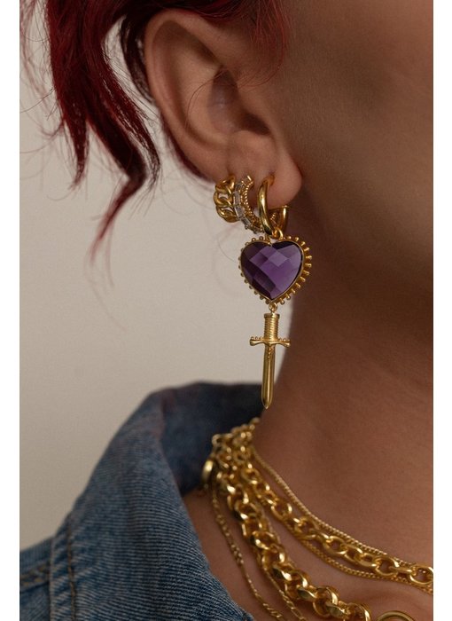 Juliet Purple Earrings