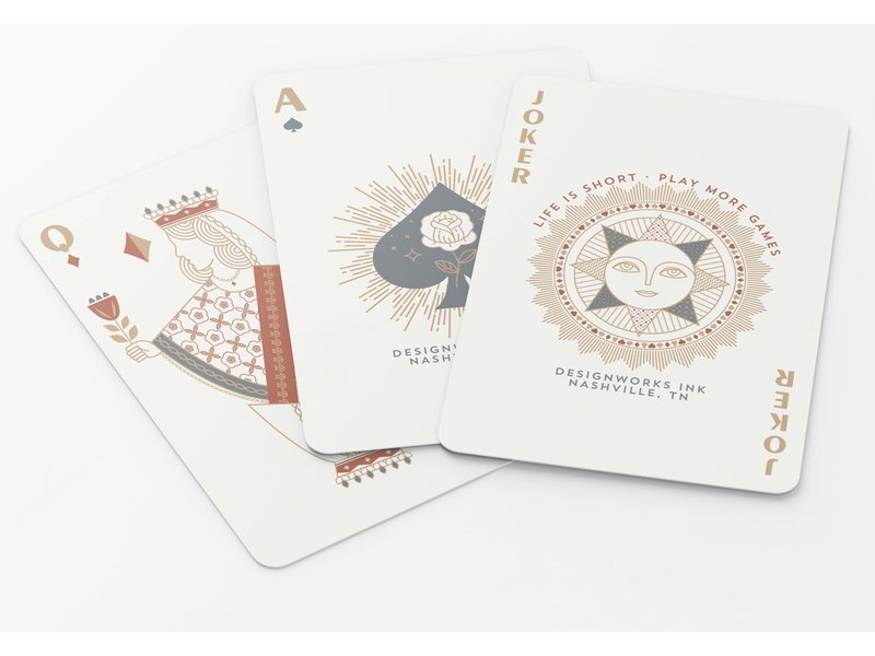 Design Works Ink Fortune Favors The Brave Playing Cards