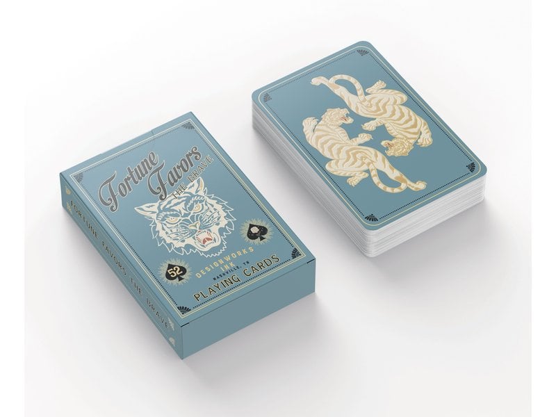 Design Works Ink Fortune Favors The Brave Playing Cards