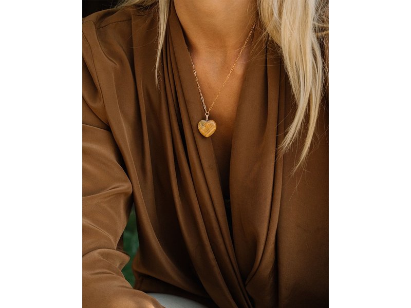 Jurate Los Angeles - JLA Free Bird Agate Brown Necklace