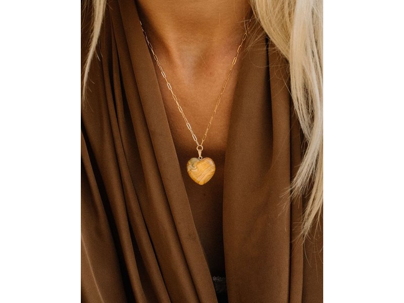Jurate Brown Free Bird Agate Brown Necklace